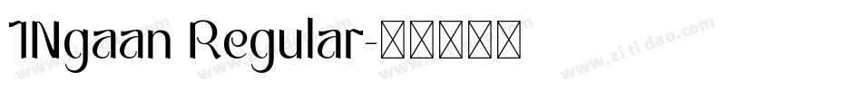 1Ngaan Regular字体转换